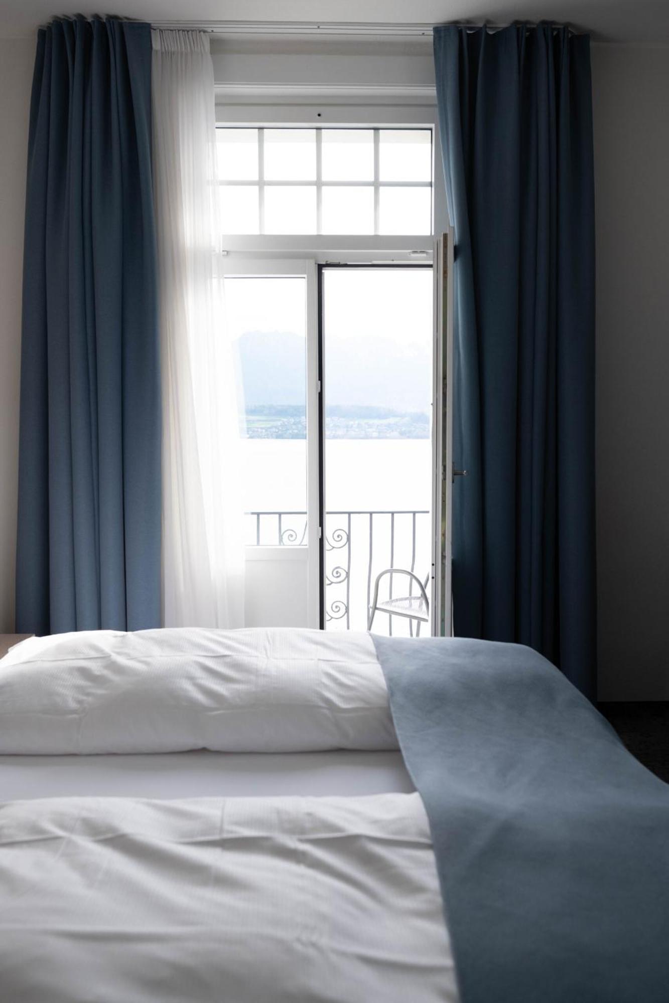 Hotel Restaurant Bellevue Au Lac Thun Kültér fotó
