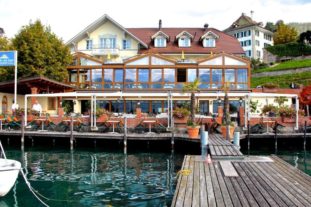Hotel Restaurant Bellevue Au Lac Thun Kültér fotó