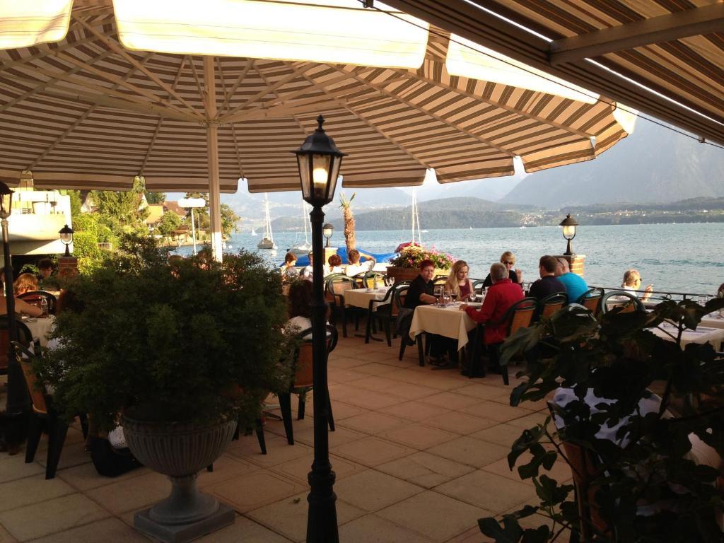 Hotel Restaurant Bellevue Au Lac Thun Kültér fotó